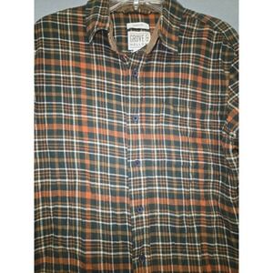 Grove & Hollow Mens Classic Fit Plaid Flannel Long Sleeve Button Up Shirt L